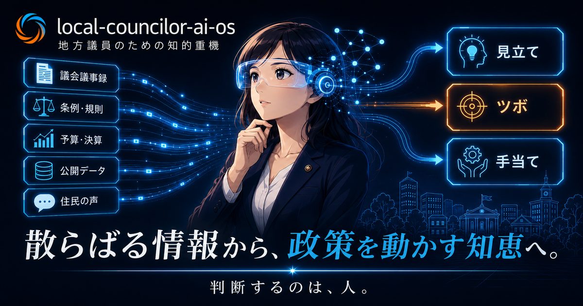 地方議員AI運用OS — local-councilor-ai-os
